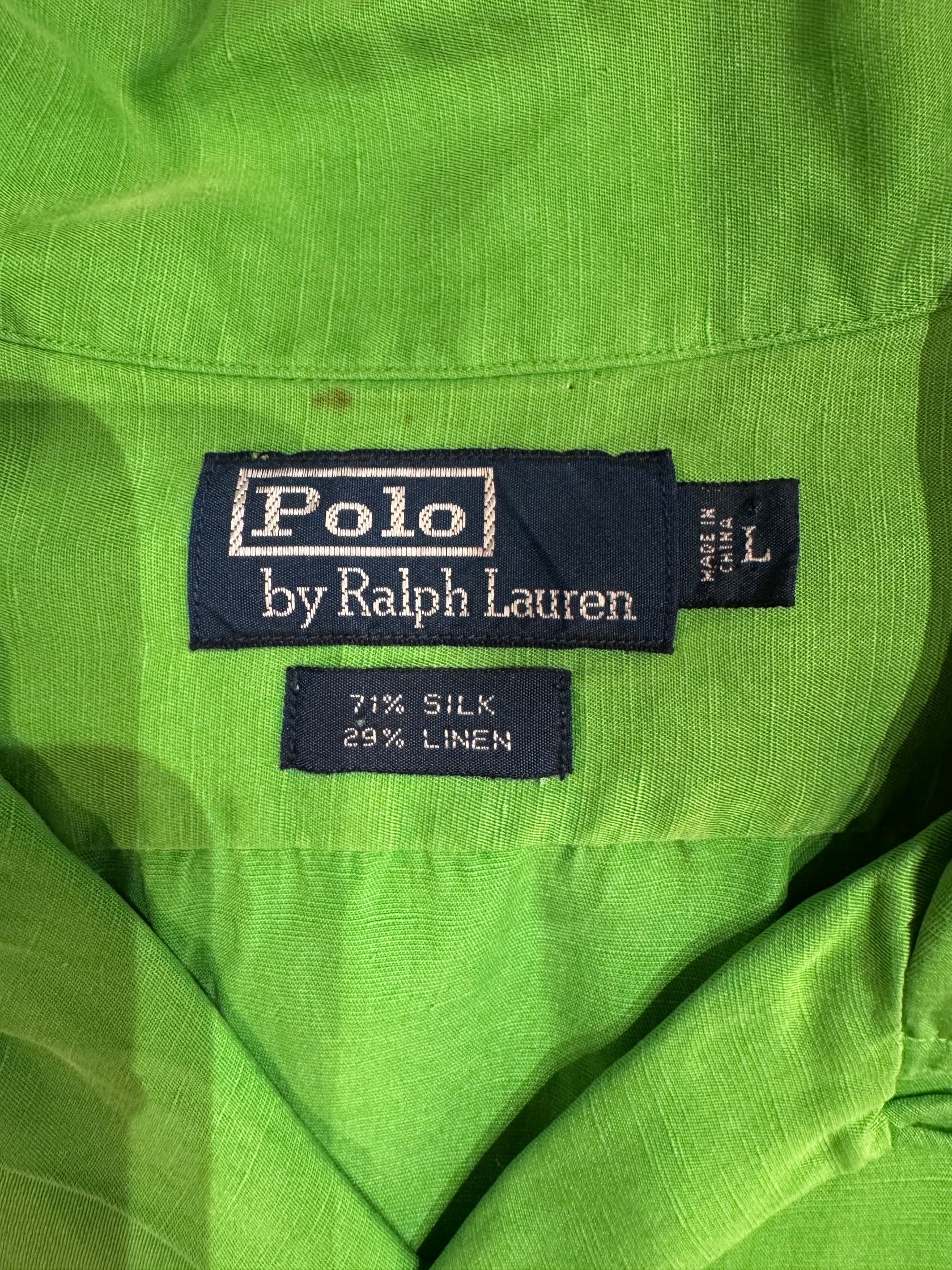 90's Ralph Lauren オープンカラーシャツ