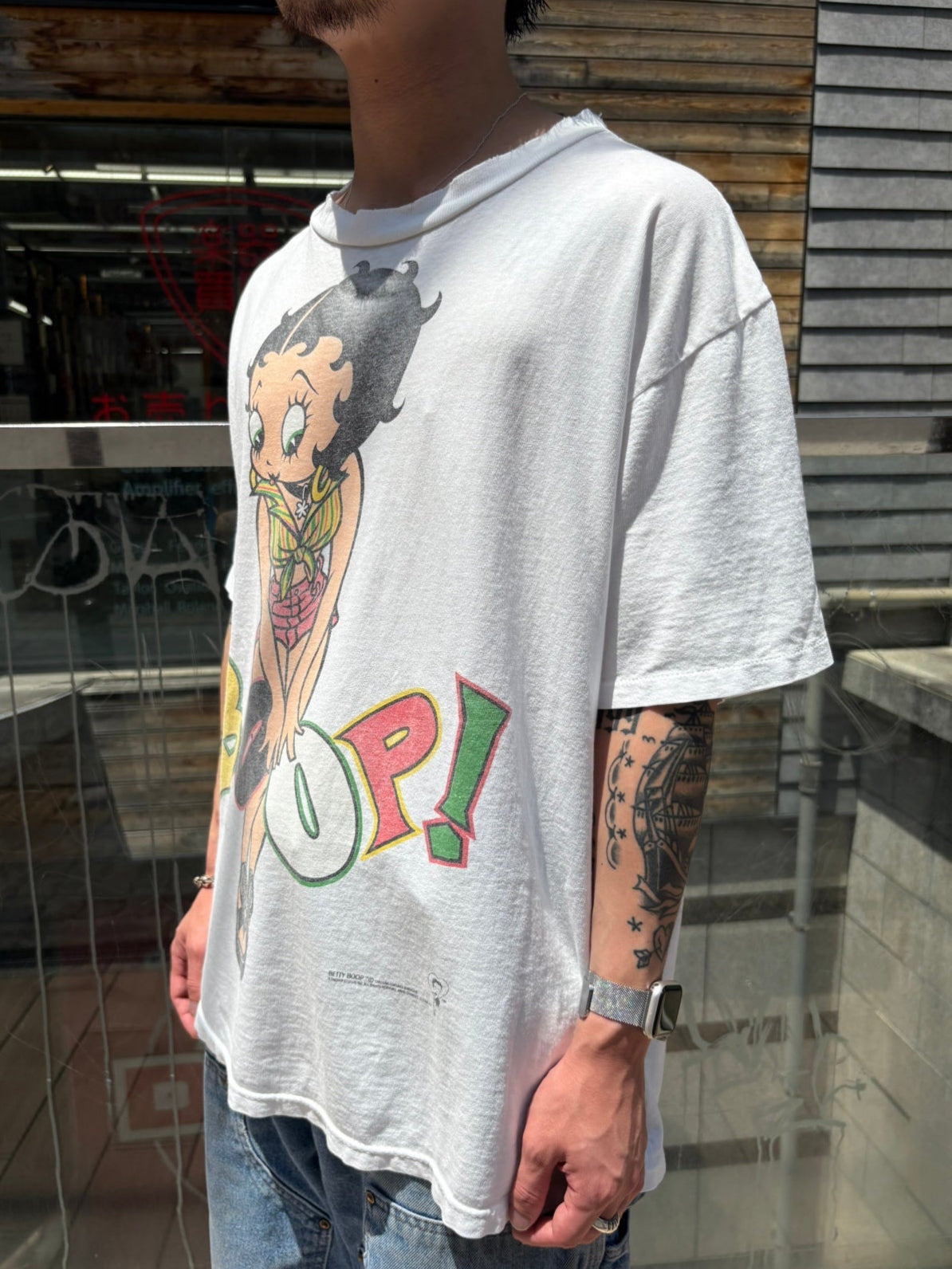 90's BETTY BOOP「BOOP! / HERE IT IS!」キャラクターTシャツ