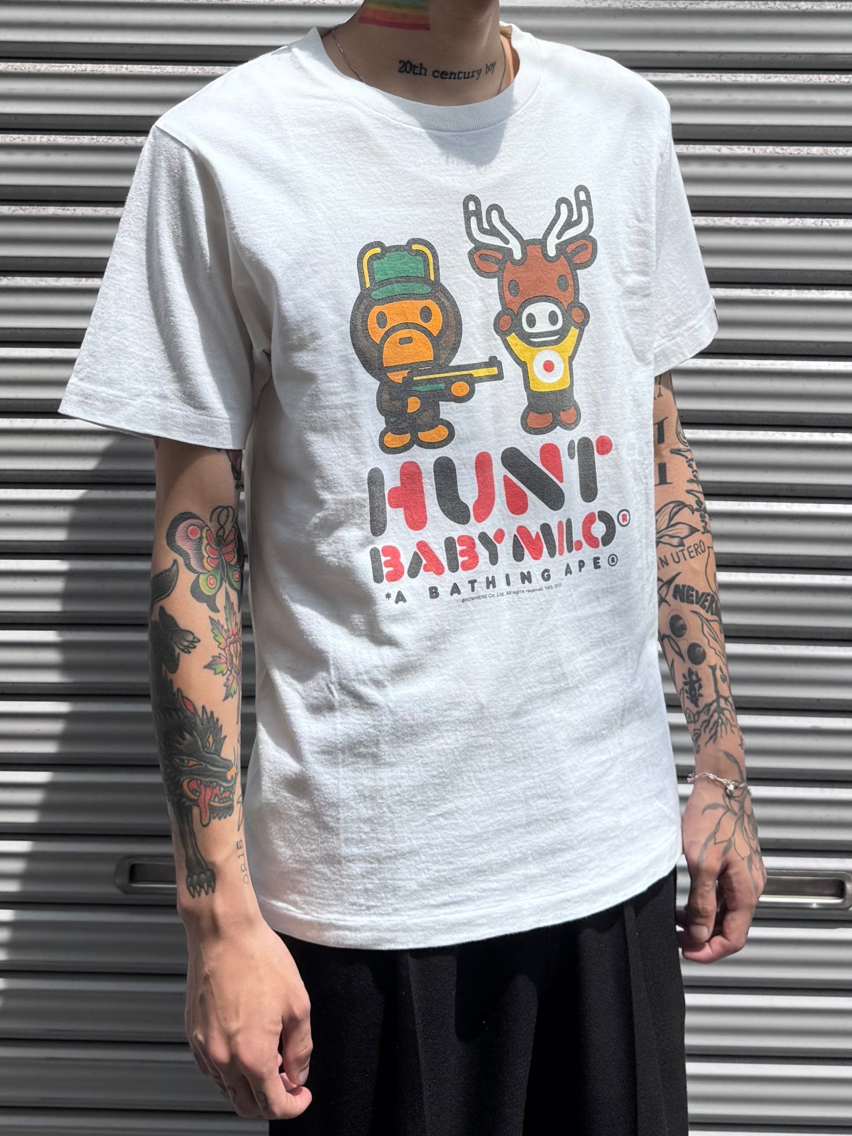 90’s~00's A BATHING APE「HUNT BABYMILO」Tシャツ