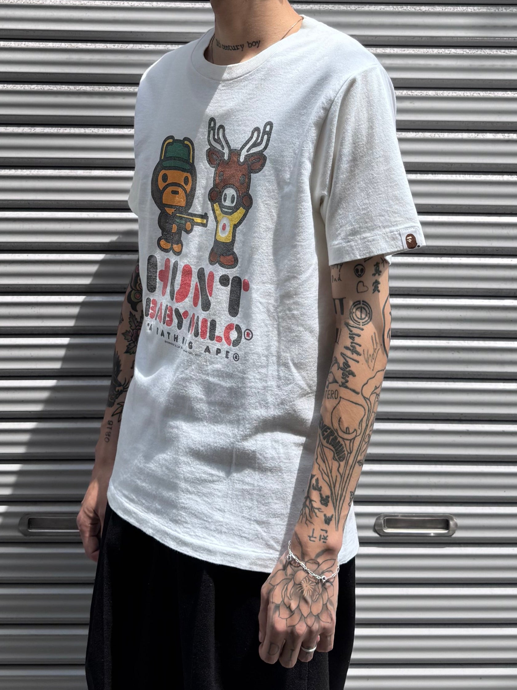 90’s~00's A BATHING APE「HUNT BABYMILO」Tシャツ