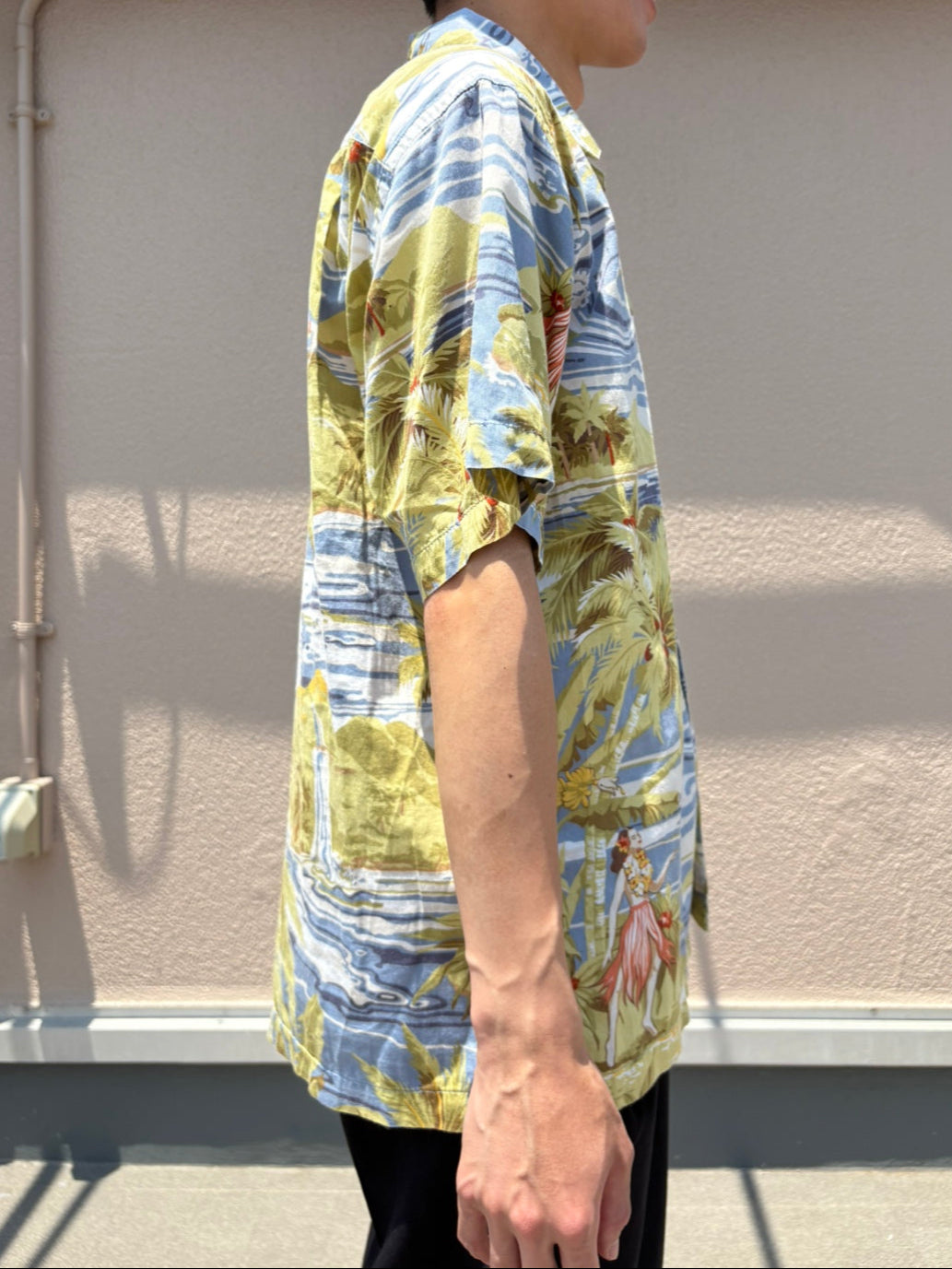 00’s PATAGONIA「Pataloha Hula Girl & Palm Trees」アロハシャツ