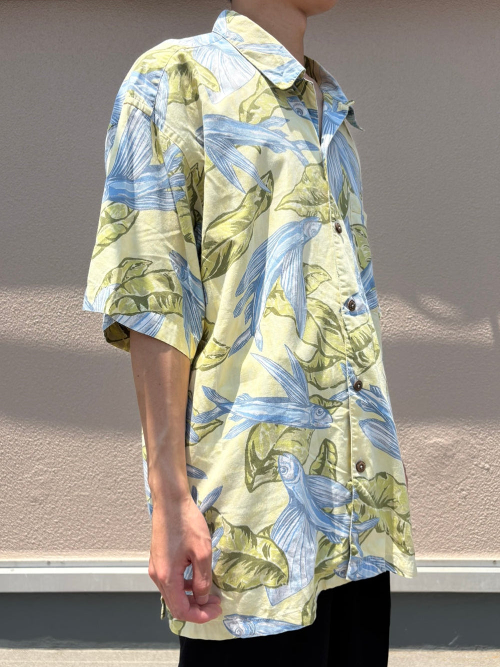 00’s PATAGONIA「Pataloha Flying Fish & Banana Leaf」アロハシャツ