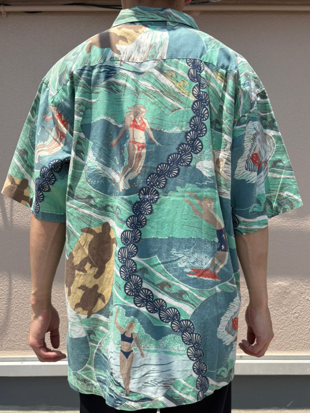 00’s PATAGONIA「Pataloha Hula Dancers & Hawaiian Landscape」アロハシャツ