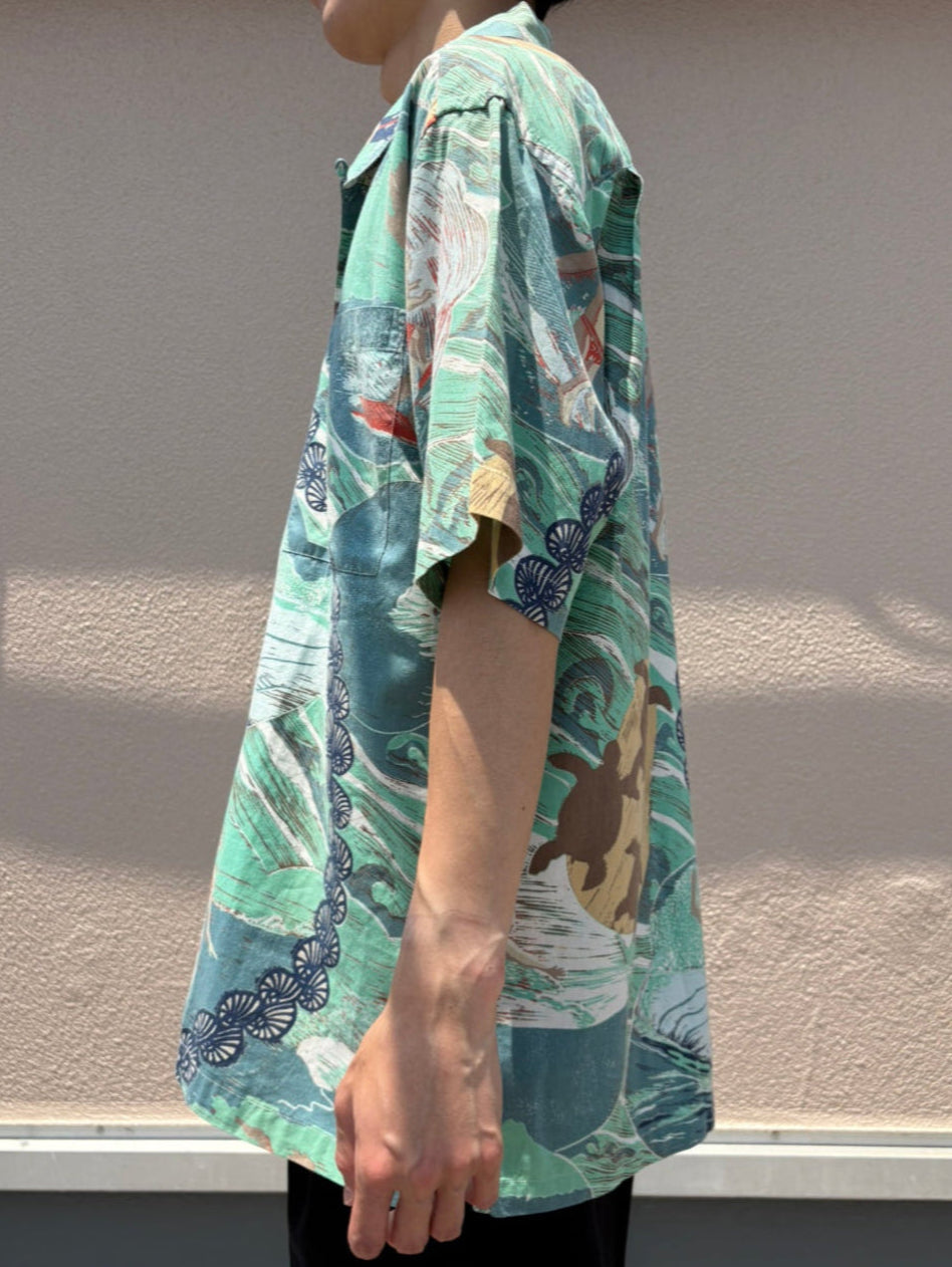 00’s PATAGONIA「Pataloha Hula Dancers & Hawaiian Landscape」アロハシャツ