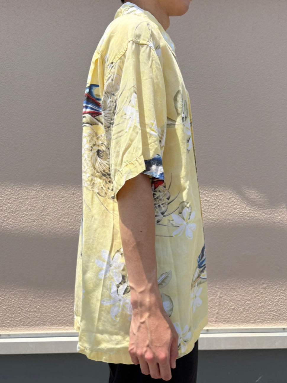 00’s PATAGONIA「Pataloha Yellow Marlin & Plumeria」アロハシャツ