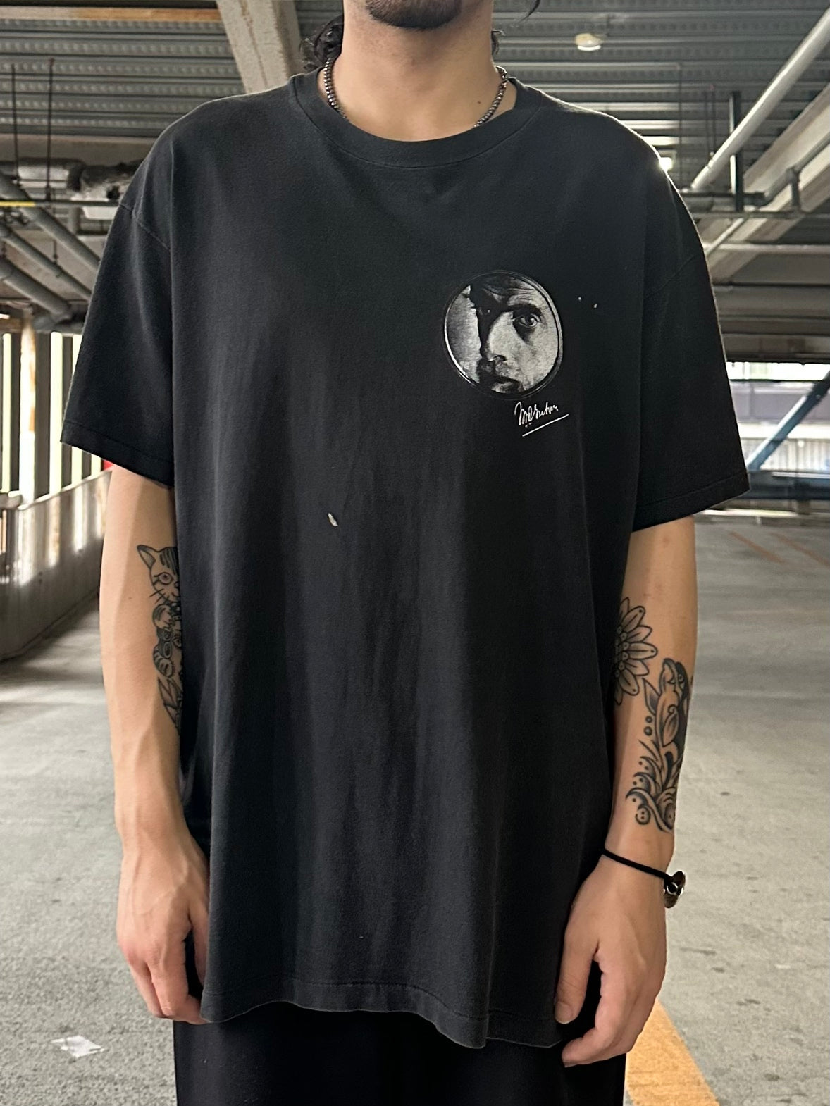 90's MAURITS ESCHER 「滝」USA製 アートTシャツ