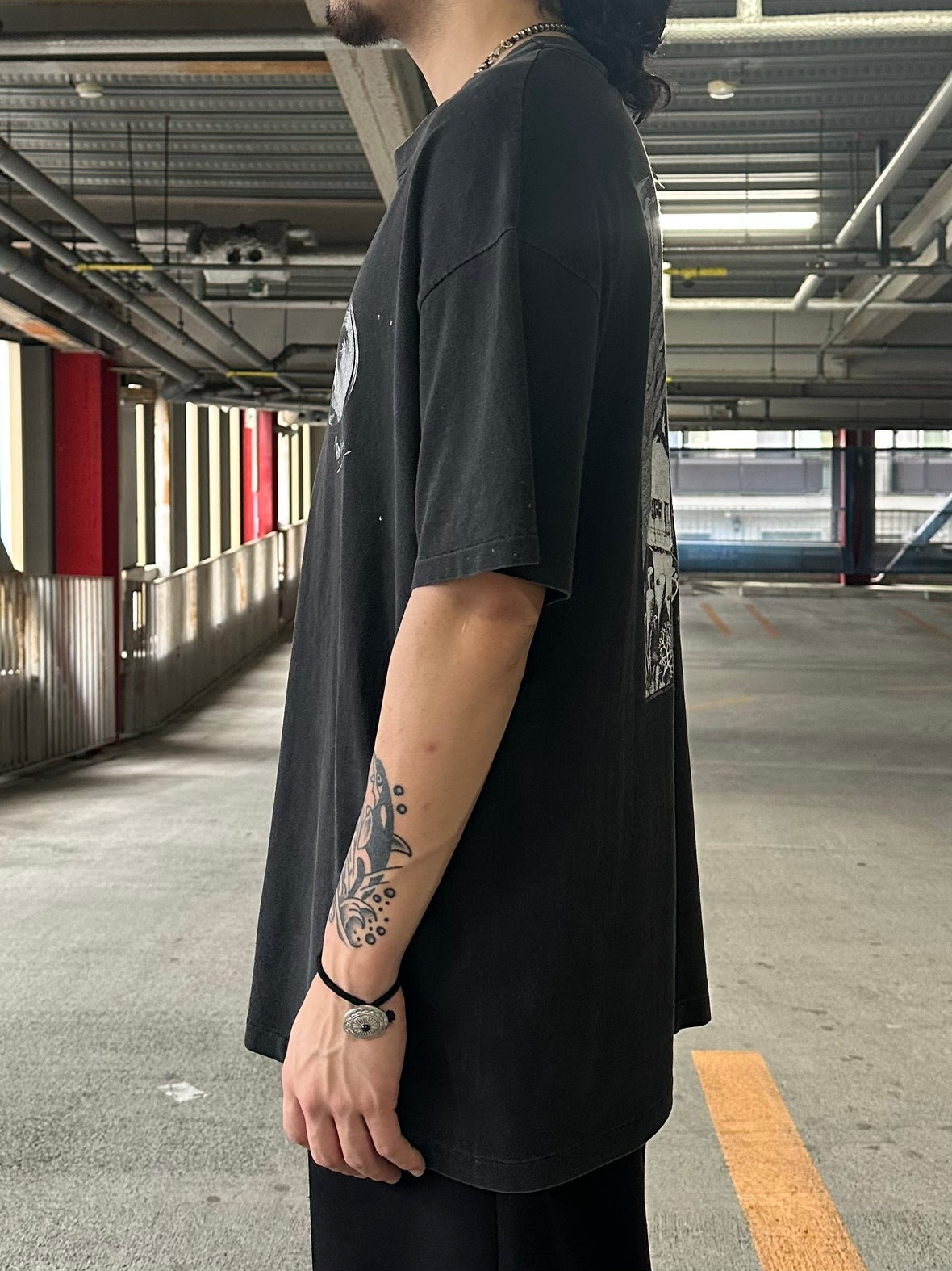 90's MAURITS ESCHER 「滝」USA製 アートTシャツ