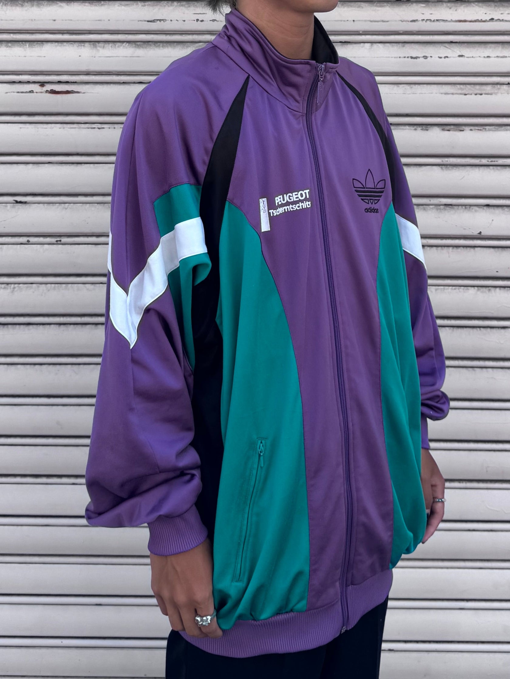 90's adidas「PEUGEOT」トラックジャケット