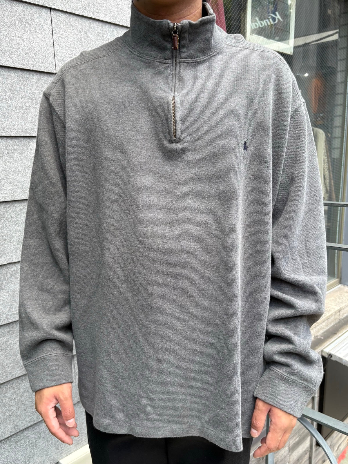 90's「RALPH LAUREN」ハーフジップニット
