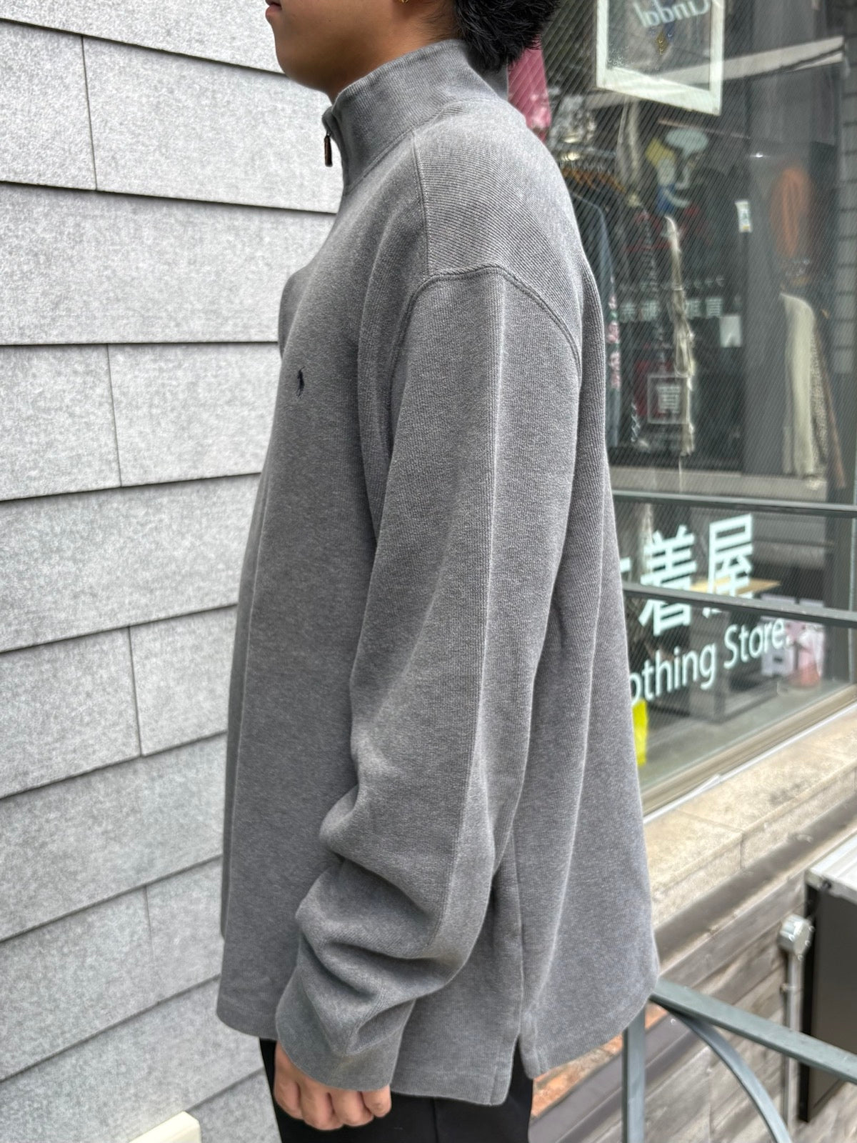 90's「RALPH LAUREN」ハーフジップニット