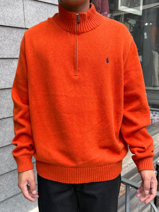 00's「RALPH LAUREN」ハーフジップニット