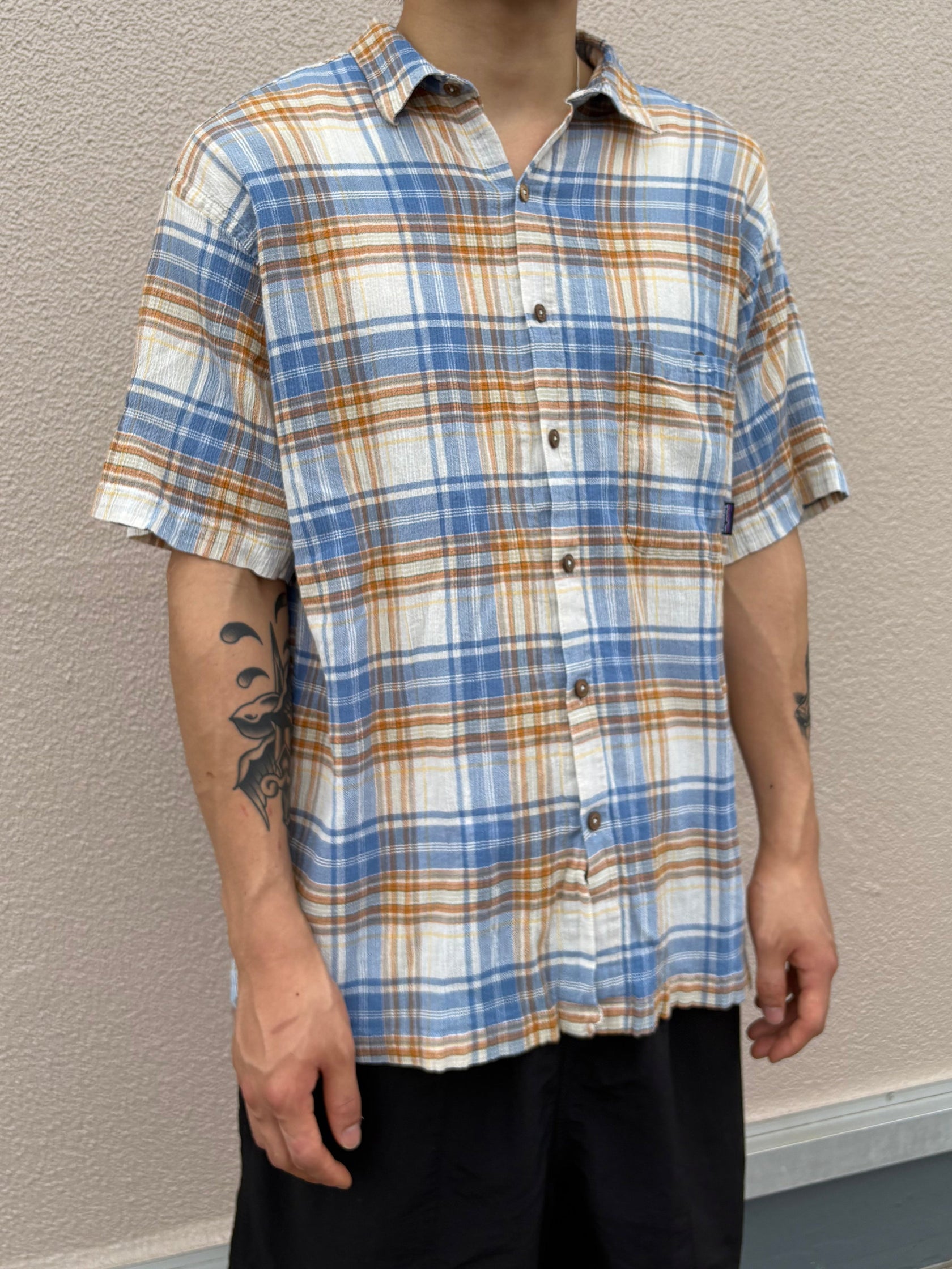 00's PATAGONIA「A/C Seersucker Shirt」半袖シャツ
