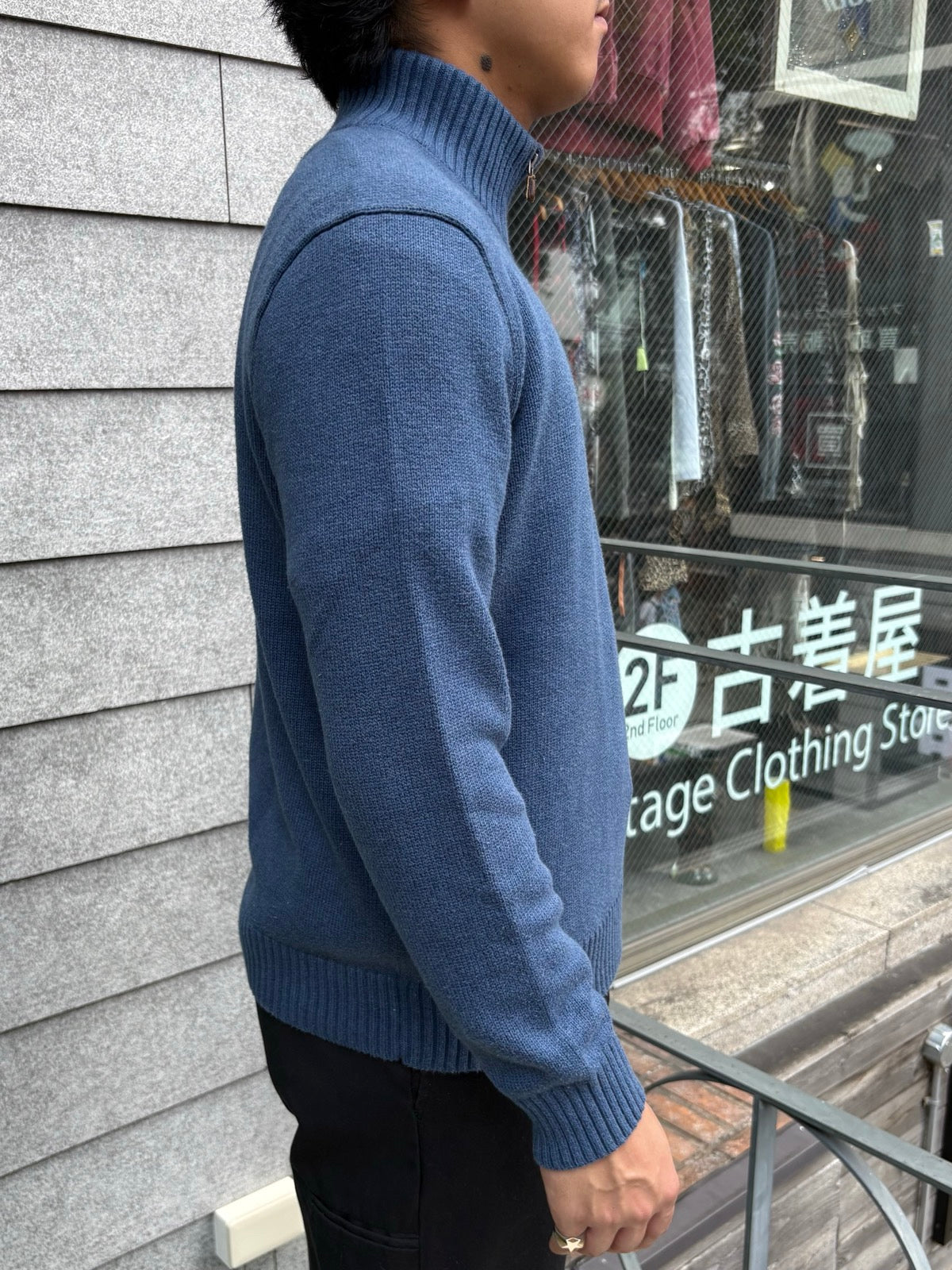 90's「RALPH LAUREN」ハーフジップニット