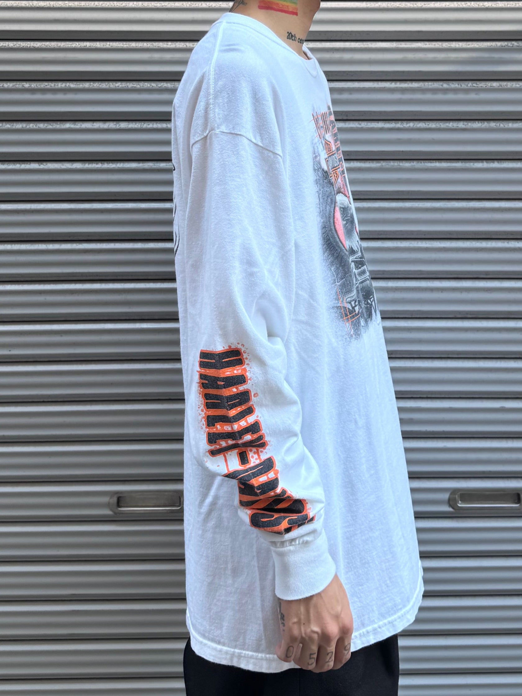 00's Harley Davidson「NAPOLI  ITALIA」ハーレーTシャツ