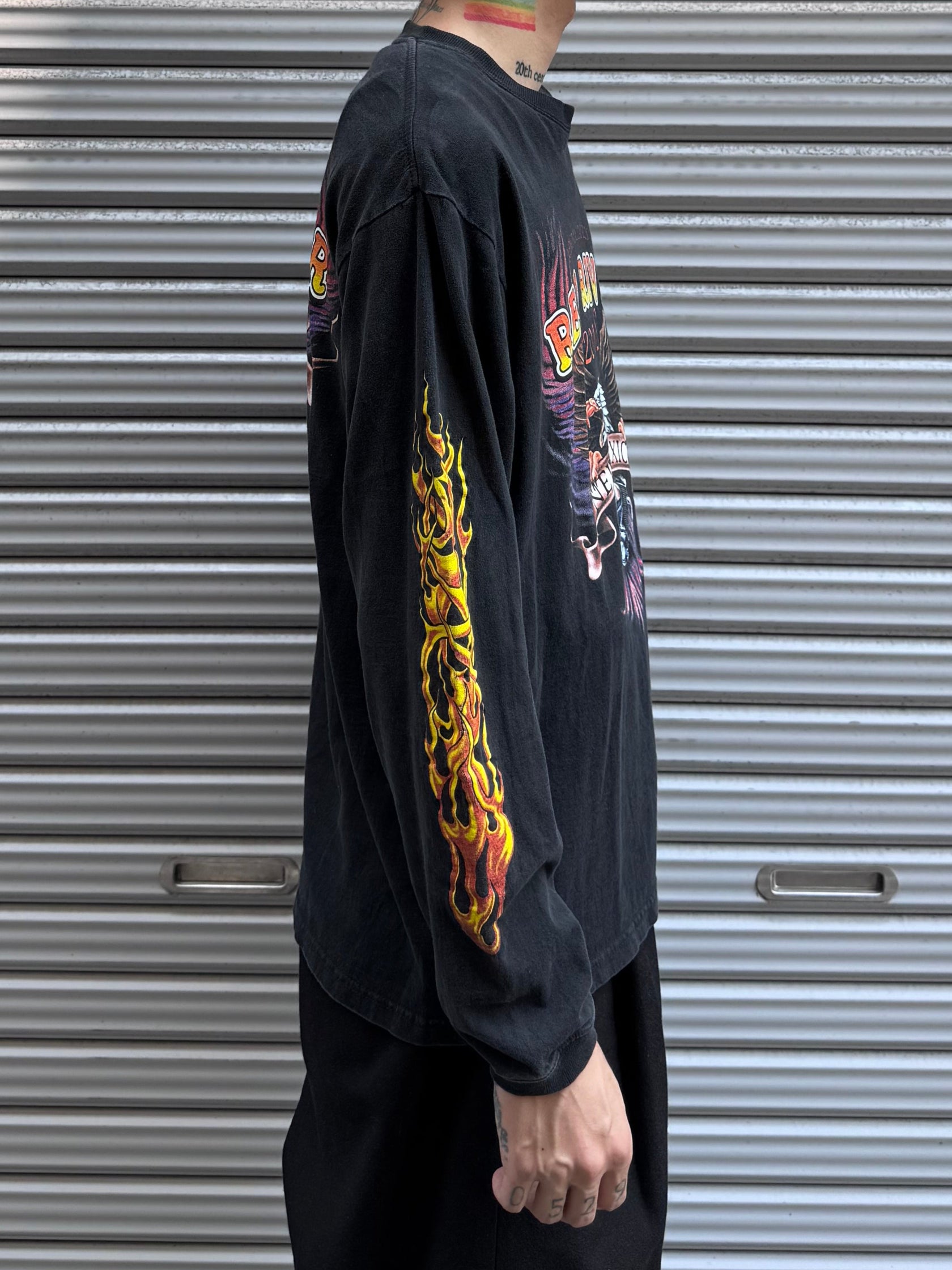 00's RED RIVER「Fire Sleeve」ロングスリーブTシャツ