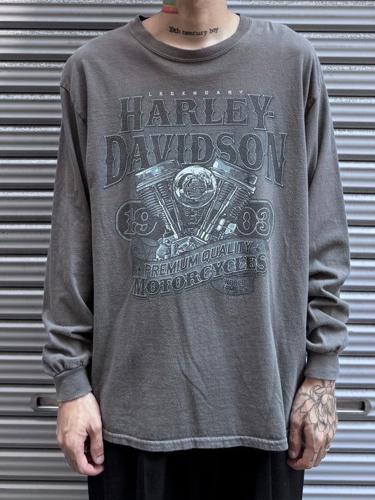 00's Harley Davidson「engine」ハーレーTシャツ
