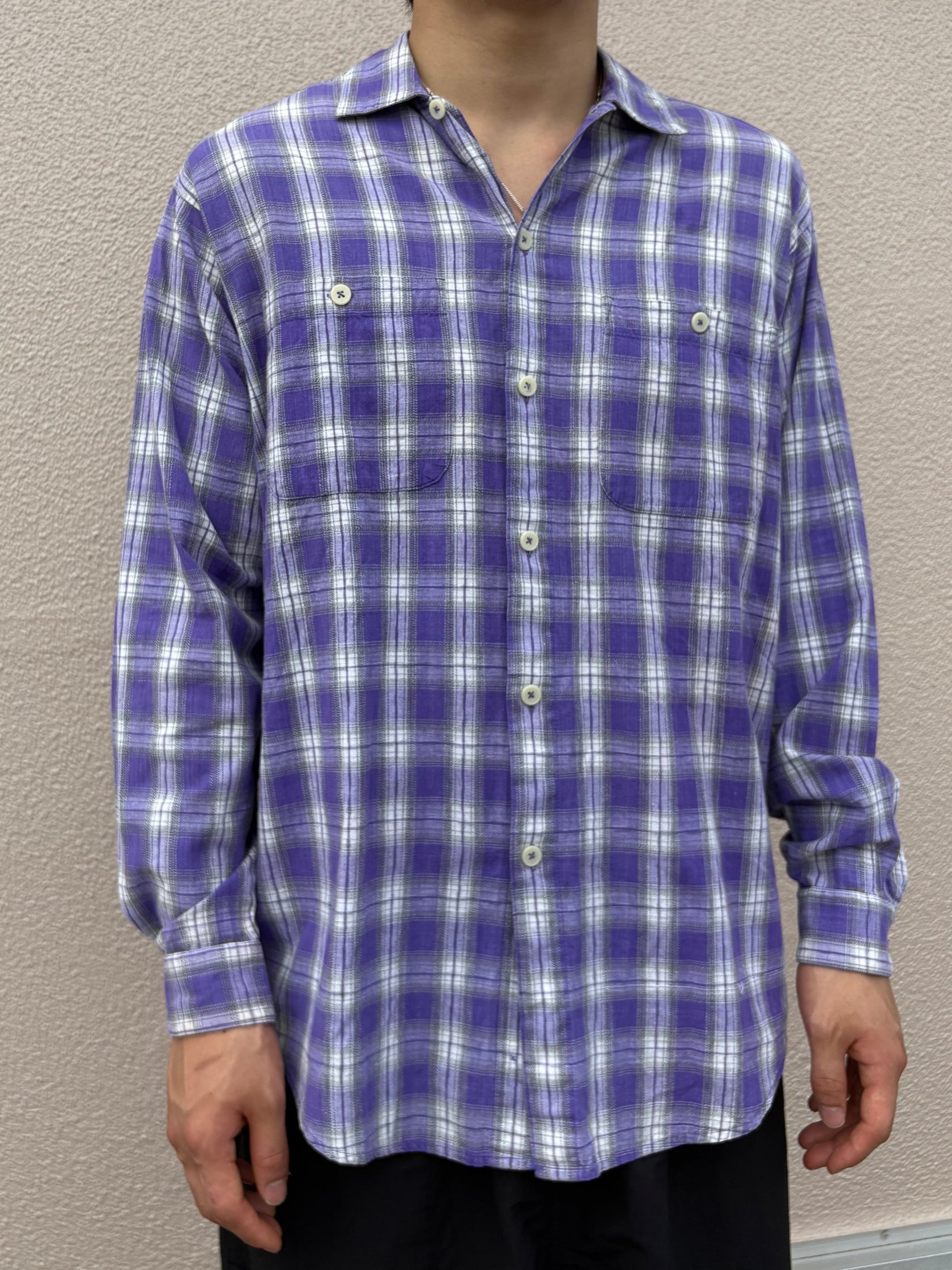 90's PATAGONIA「Shadow Check Ombre Shirt」長袖シャツ
