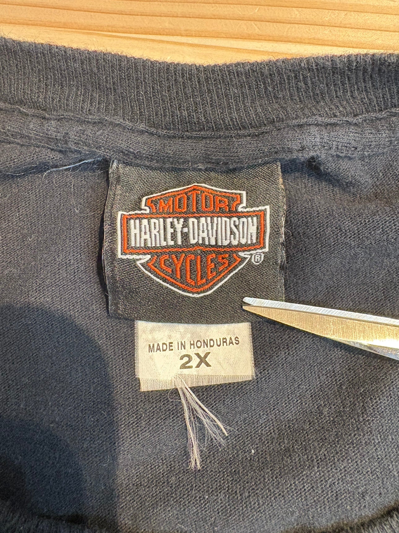 00's HARLEY-DAVIDSON「Pin-up Girl & Flame」 ハーレーTシャツ