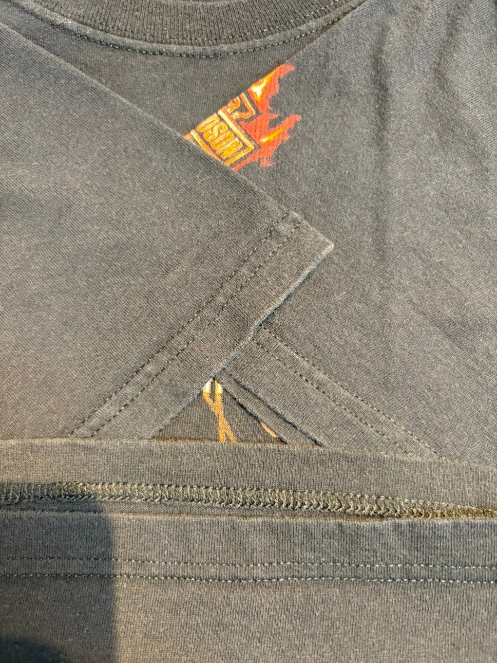 00's HARLEY-DAVIDSON「Pin-up Girl & Flame」 ハーレーTシャツ