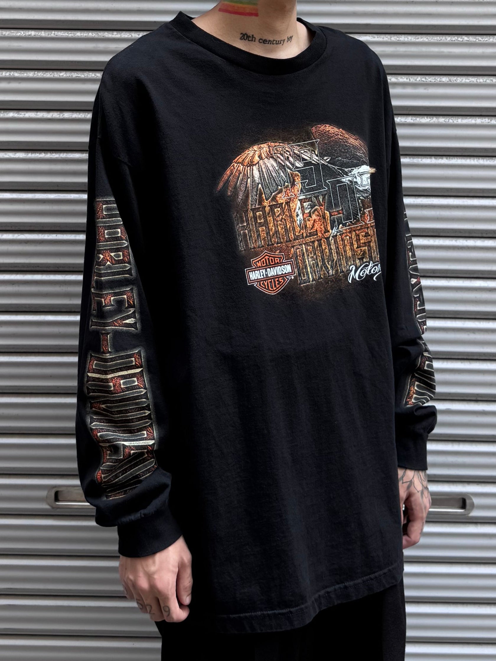 00's Harley Davidson「Eagle」ハーレーTシャツ
