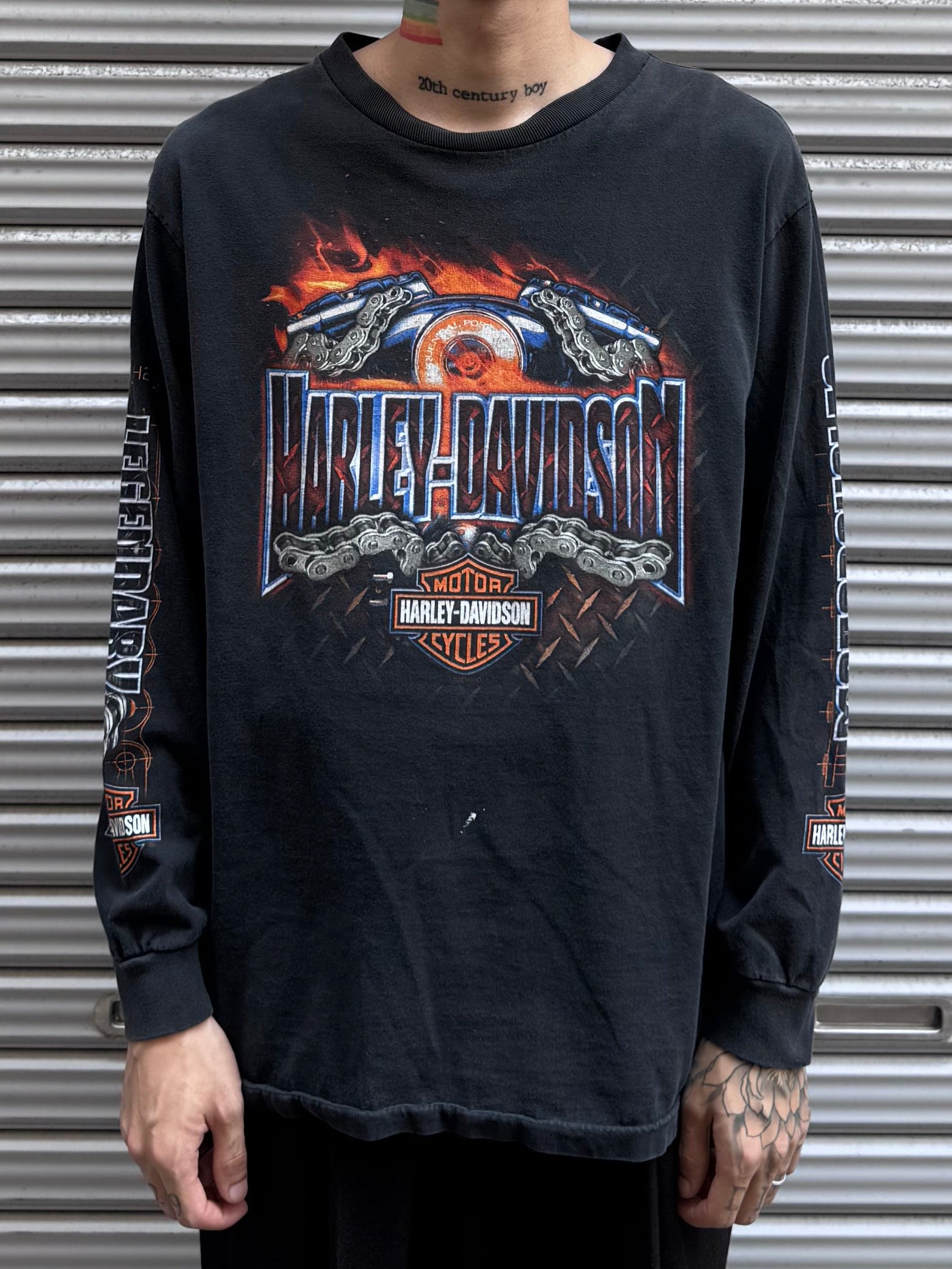 00's Harley Davidson 「M♠VERICK」ハーレーTシャツ