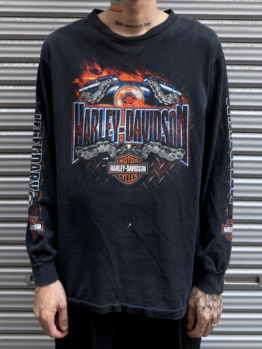 00's Harley Davidson 「M♠VERICK」ハーレーTシャツ