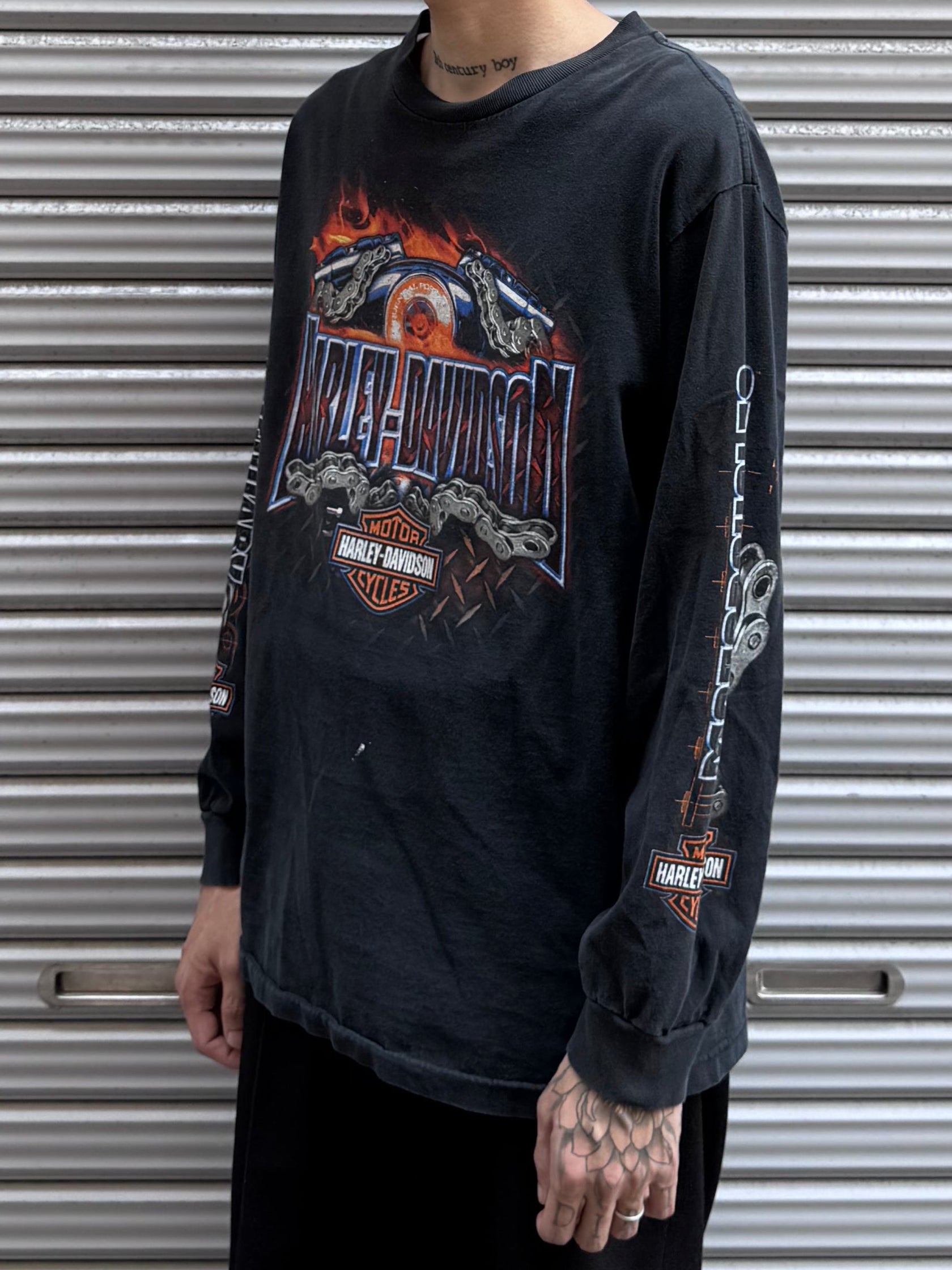 00's Harley Davidson 「M♠VERICK」ハーレーTシャツ