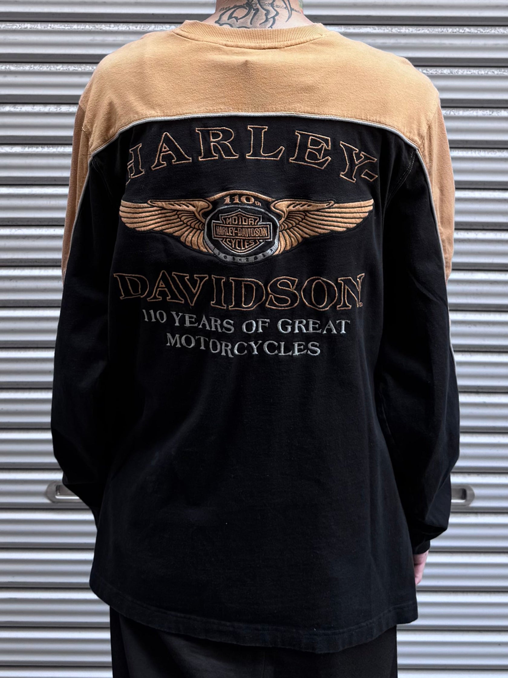 00's Harley Davidson 「110 YEARS OF GREAT」ハーレーTシャツ
