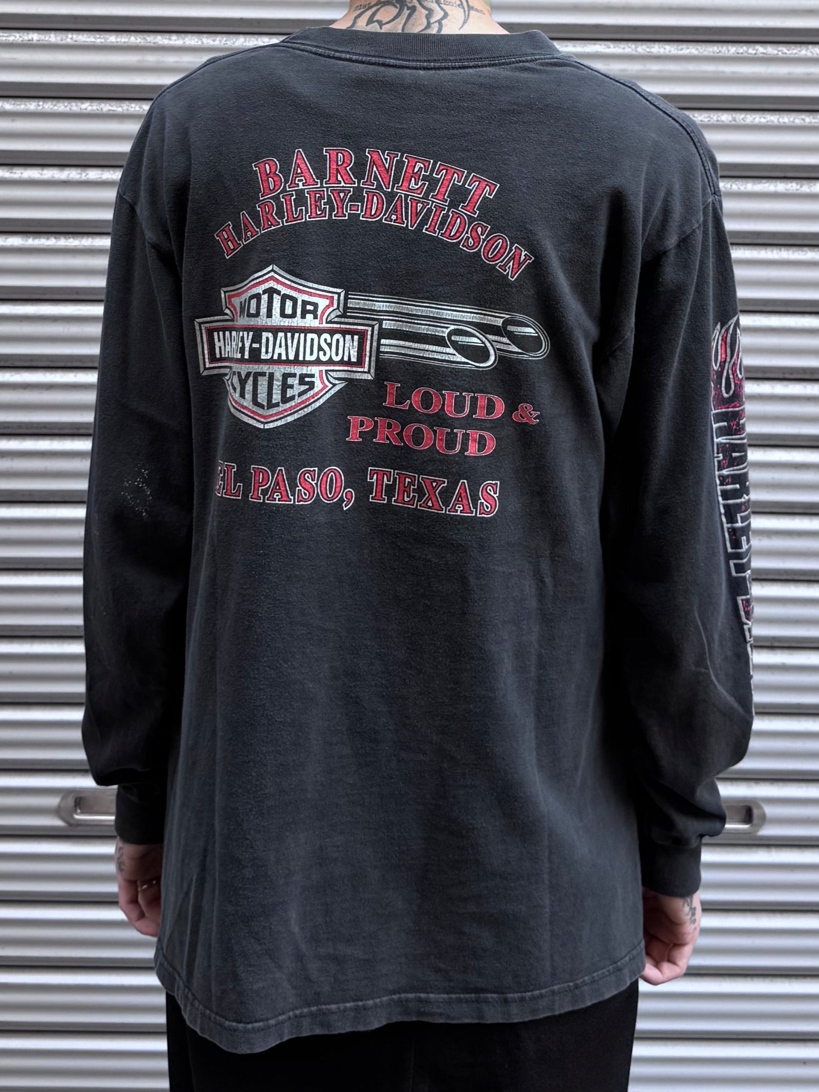 00's Harley Davidson 「BARNETT」ハーレーTシャツ