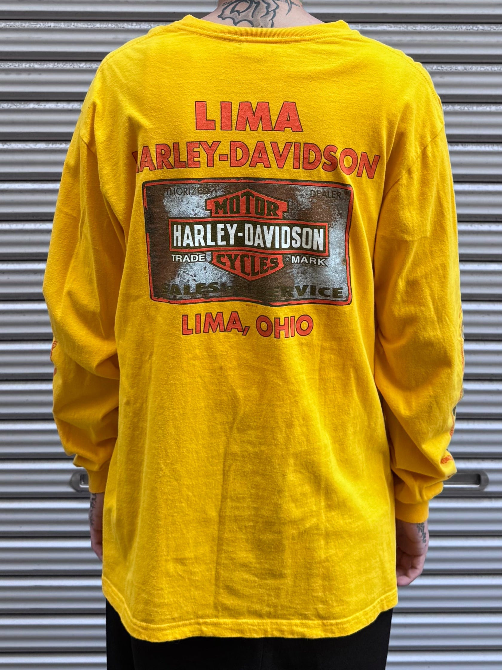 00's Harley Davidson 「LIMA」ハーレーTシャツ