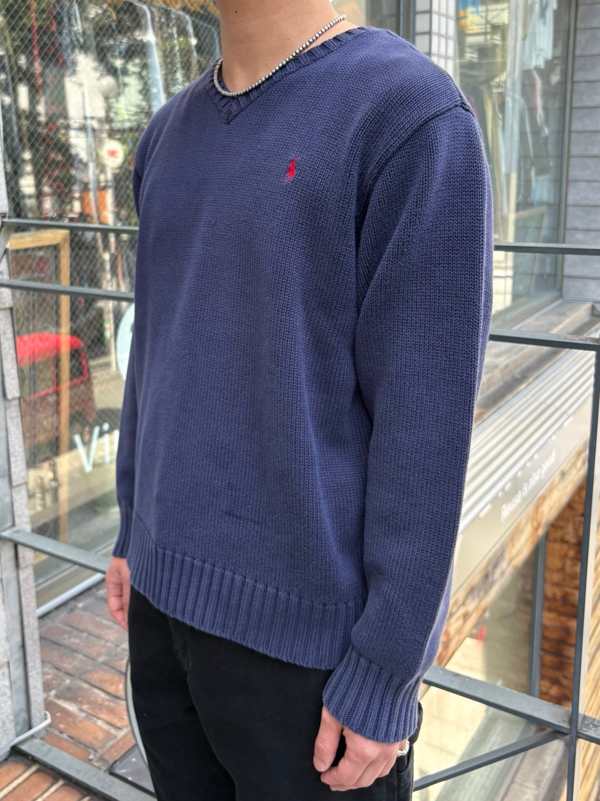 90's「RALPH LAUREN」ワンポイントニット