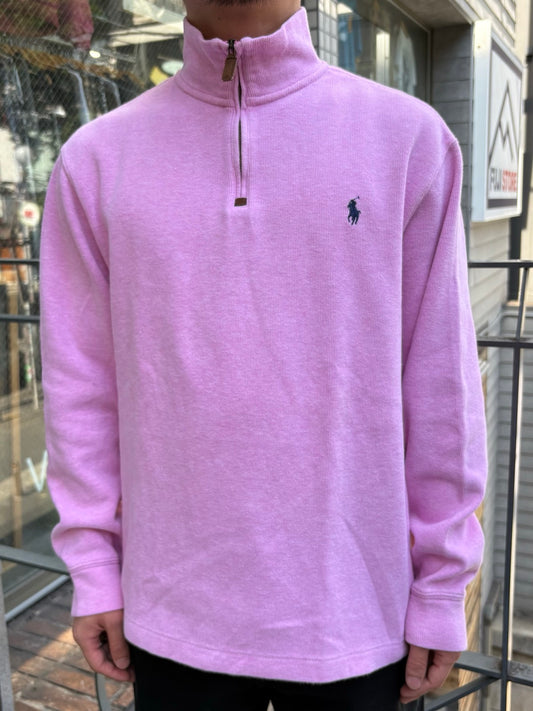 00's「RALPH LAUREN」ハーフジップニット