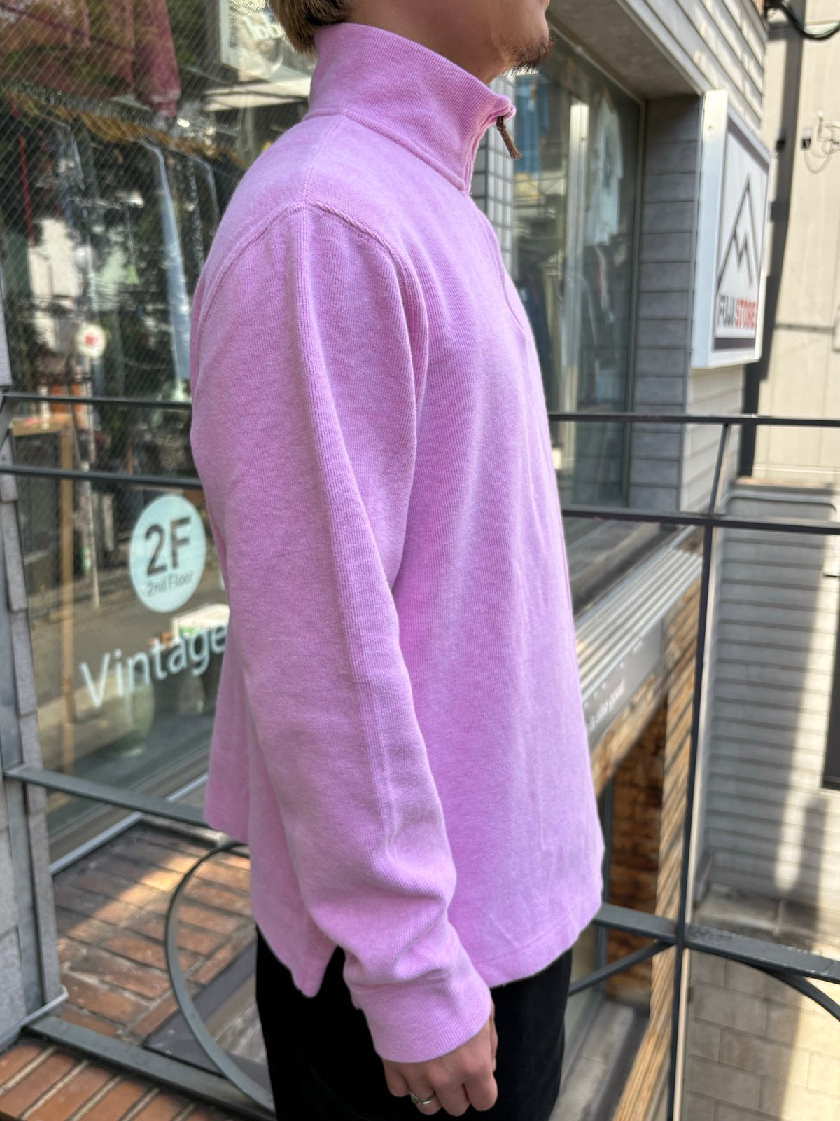 00's「RALPH LAUREN」ハーフジップニット