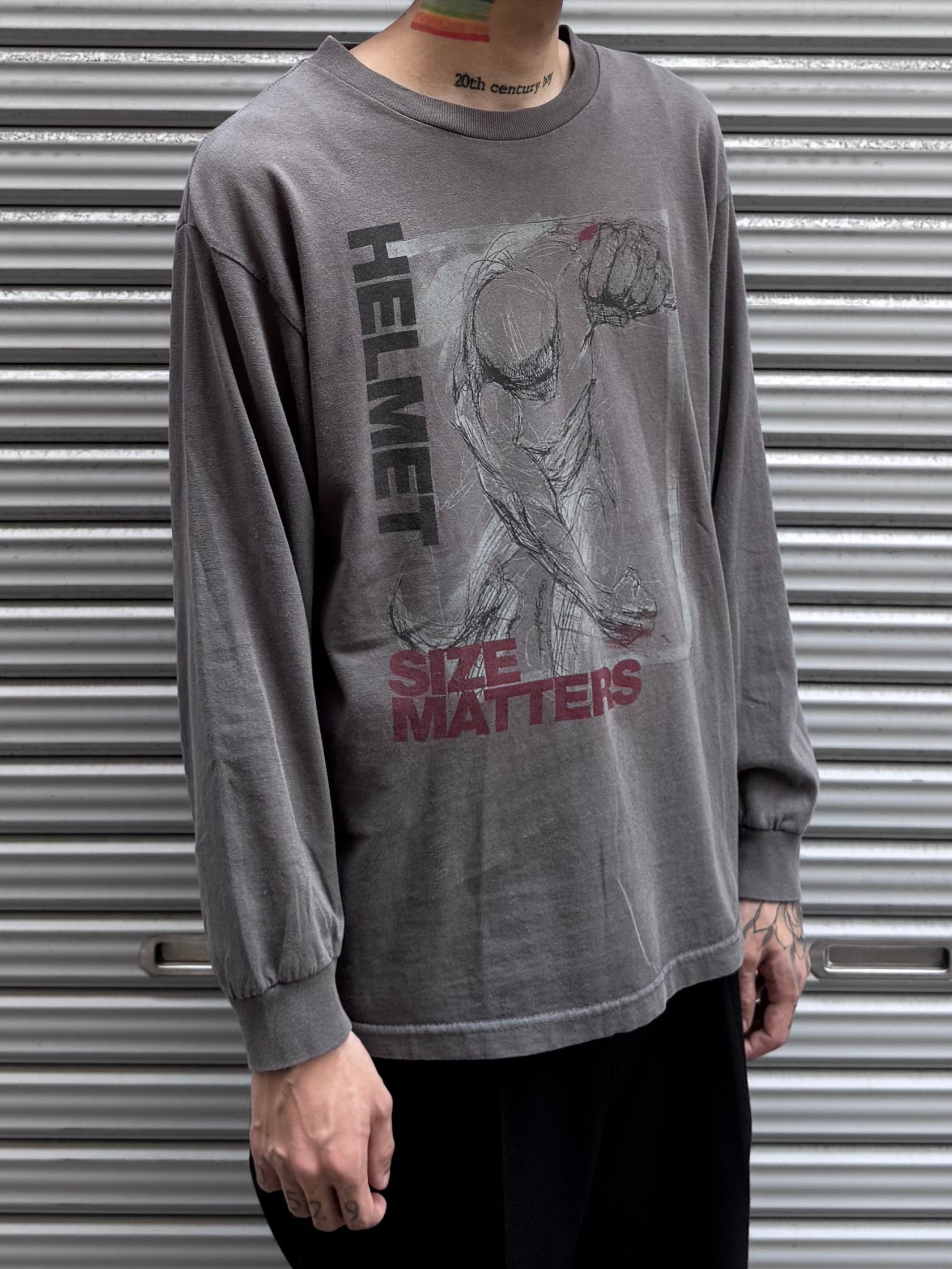 00’s HELMET 「SIZE MATTERS」バンドTシャツ