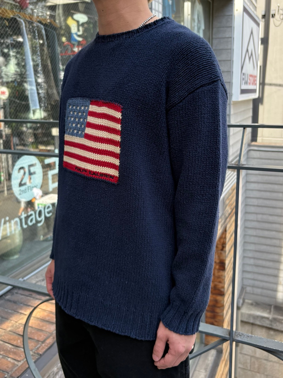 90's「RALPH LAUREN」コットンニット