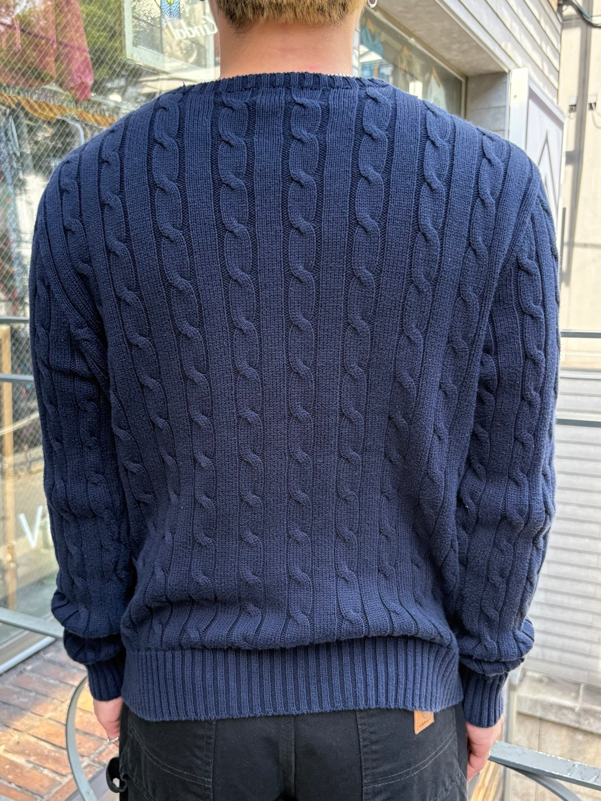 00's「RALPH LAUREN」ワンポイントニット