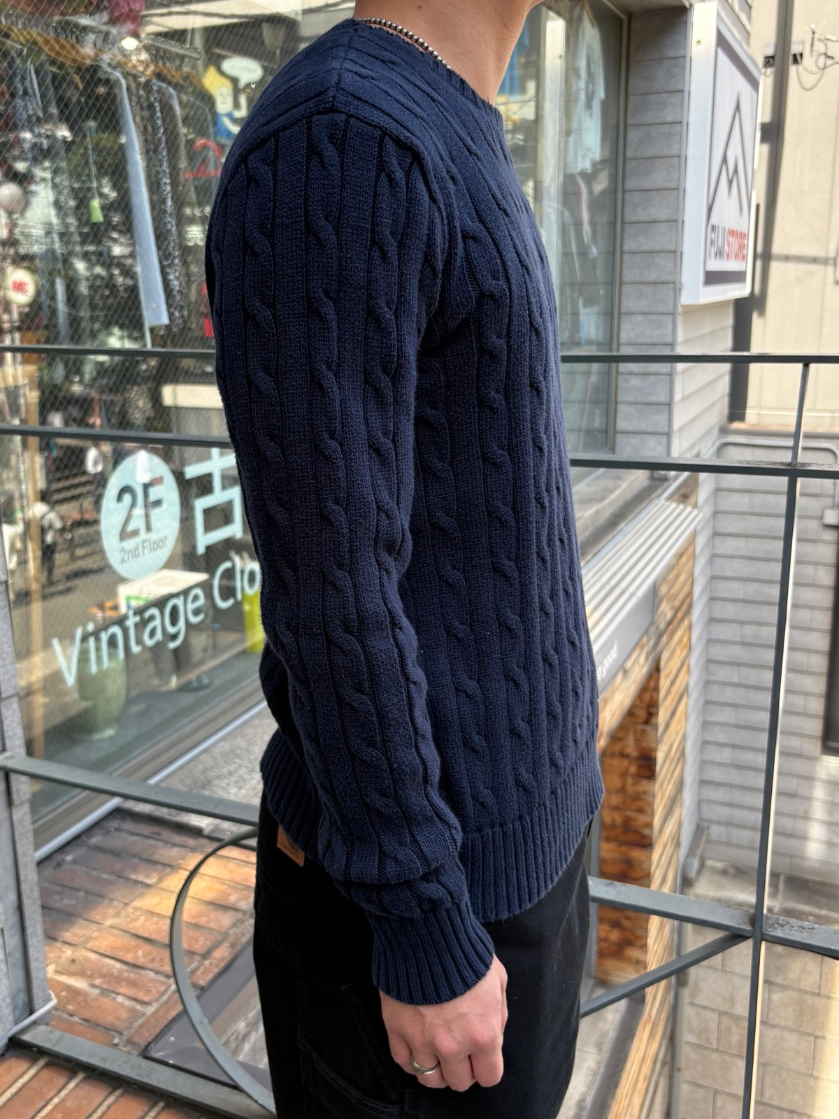 00's「RALPH LAUREN」ワンポイントニット