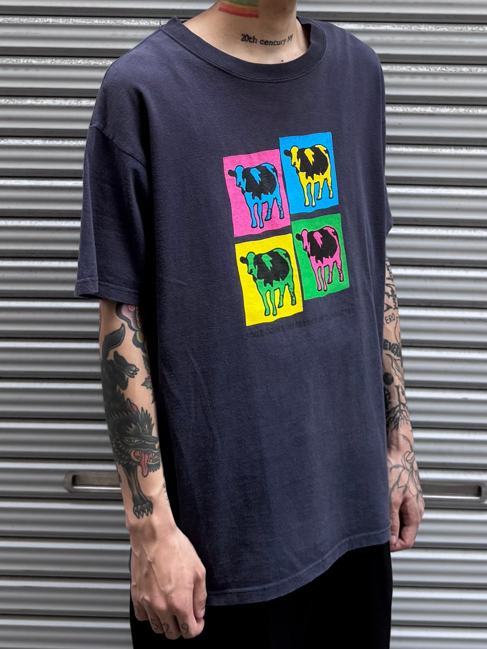 00’s cow 「colorfulart 」Tシャツ