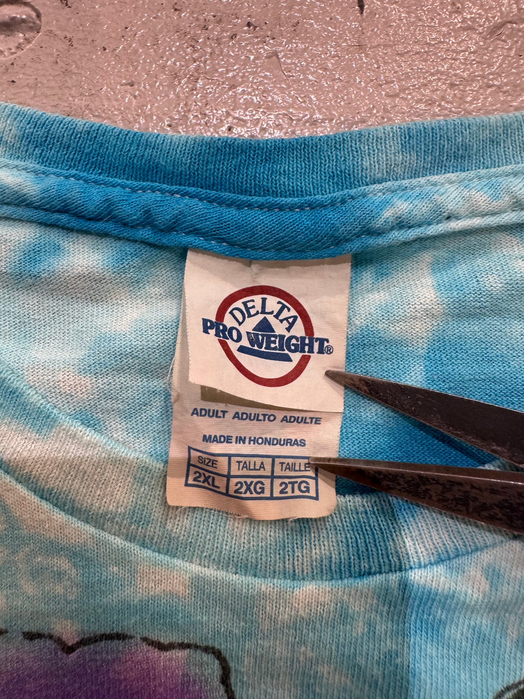 00's DELTA PRO WEIGHT 「Alice in wonderland」 タイダイTシャツ