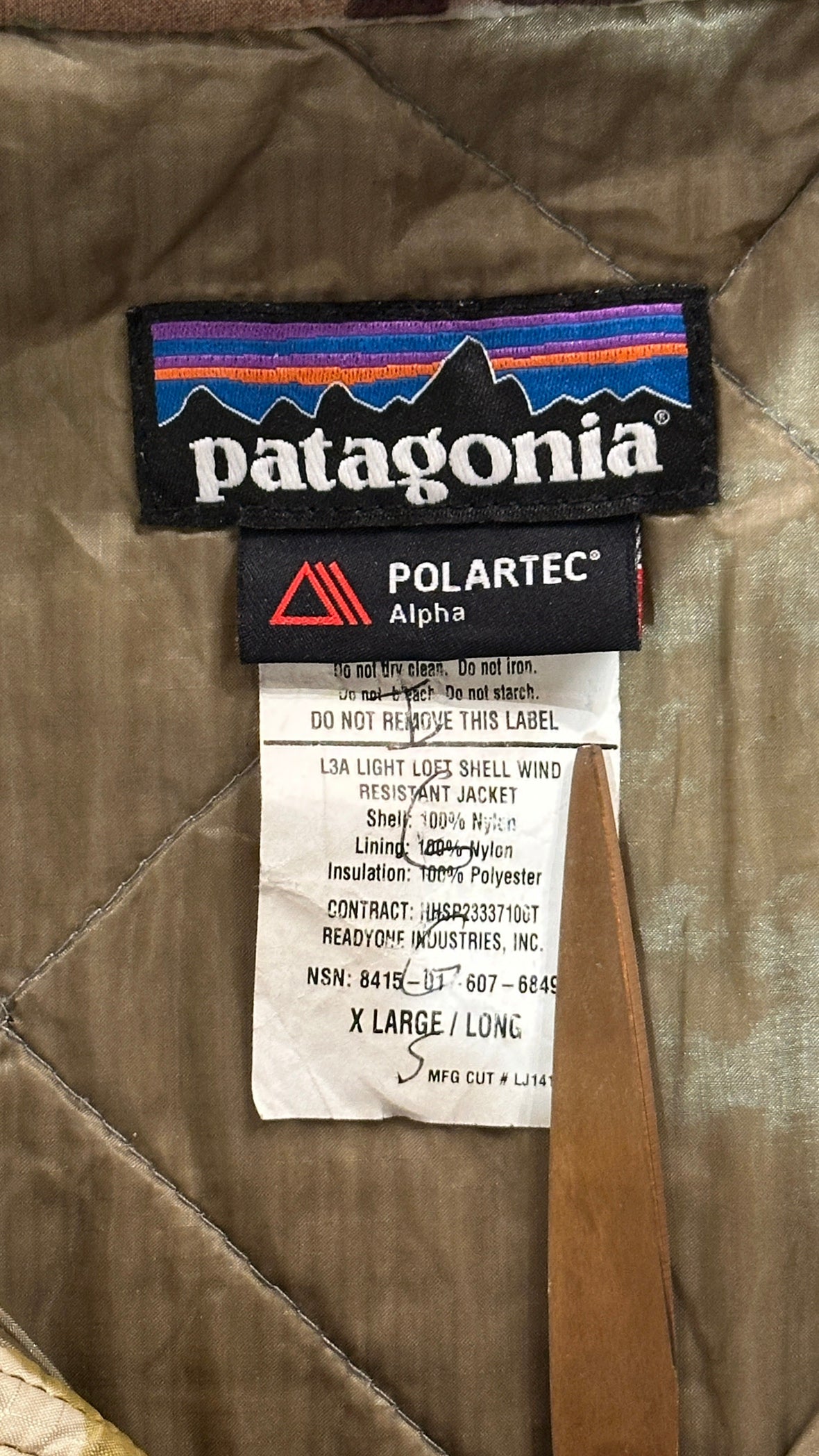 00's PATAGONIA「MARS PCU Level3A-1
Alpha Jacket」ナイロンジャケット