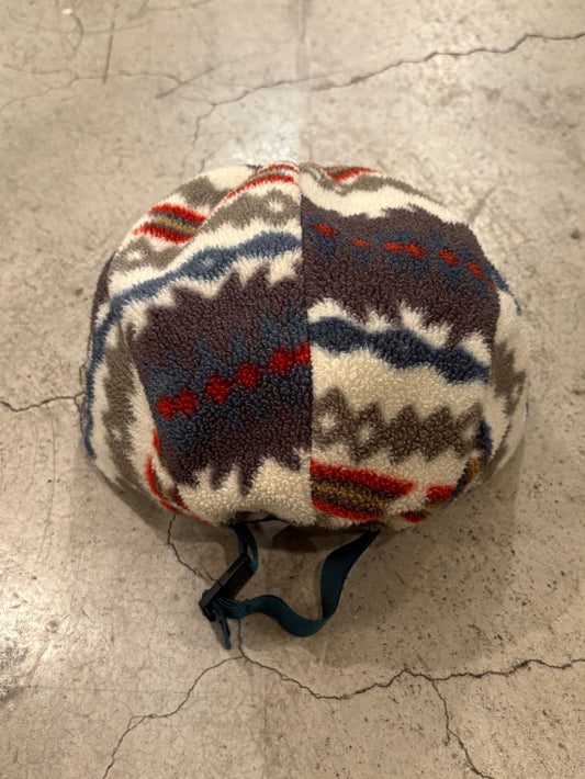 90's PATAGONIA「Winter Duckbill Cap」総柄 フリースキャップ
