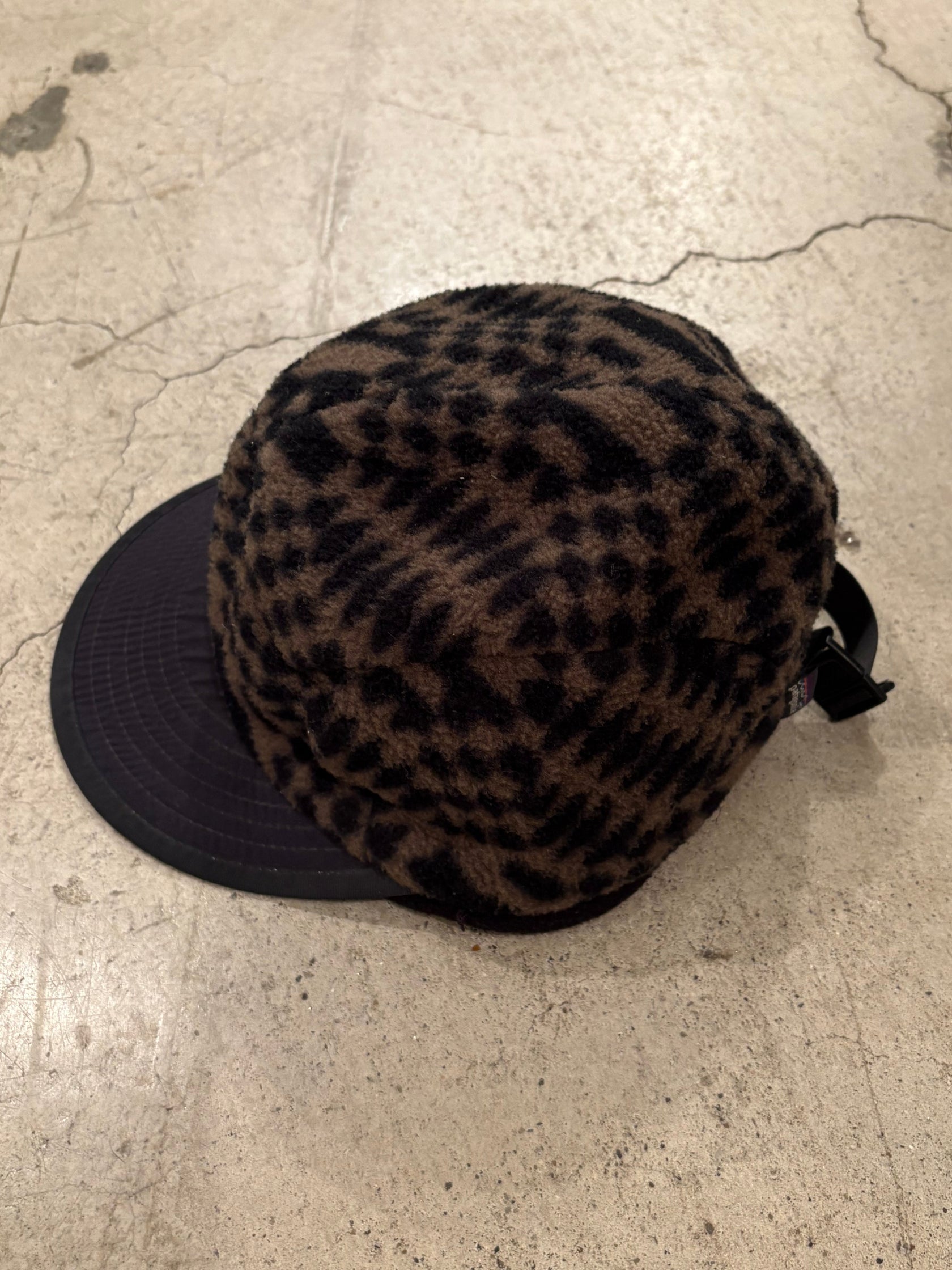 90's PATAGONIA「Winter Duckbill Cap」総柄 USA製 フリースキャップ