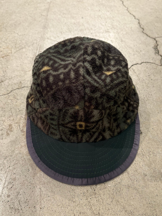90's PATAGONIA「Winter Duckbill Cap」総柄 USA製 フリースキャップ