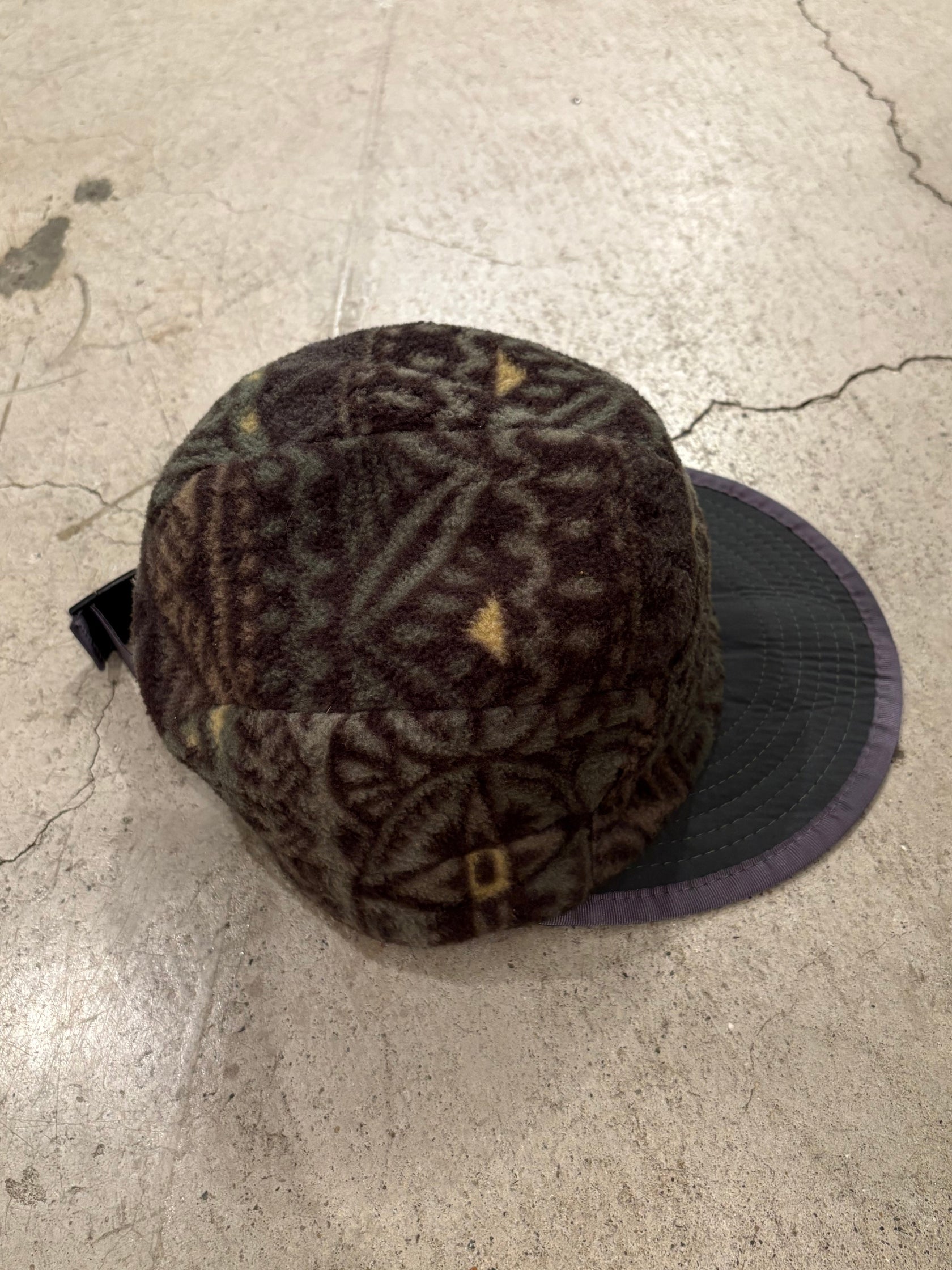 90's PATAGONIA「Winter Duckbill Cap」総柄 USA製 フリースキャップ