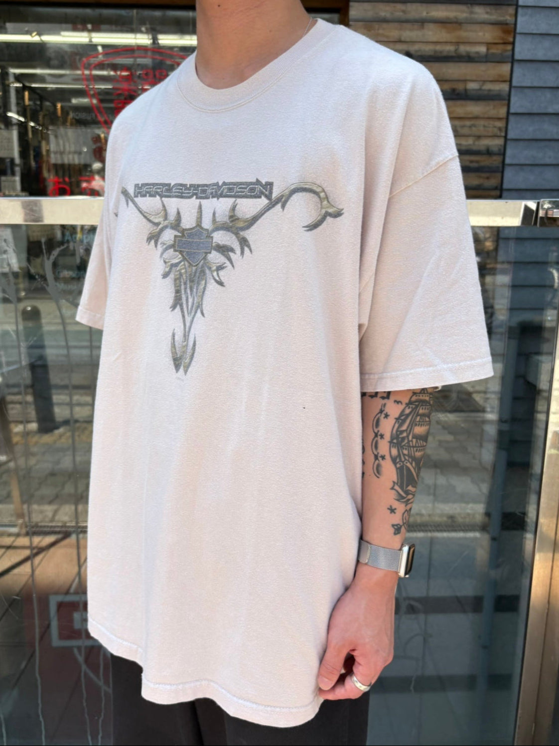 00's HARLEY-DAVIDSON「RENO Tribal」USA製 ハーレーTシャツ