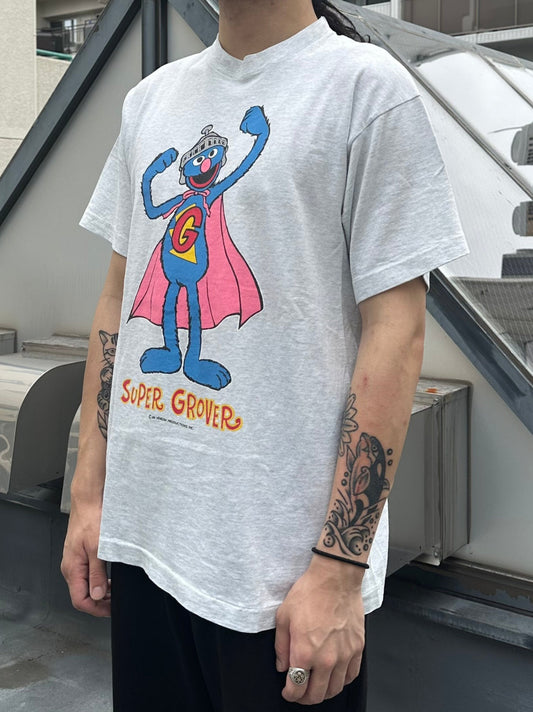 90's SESAME STREET 「Super Glover」キャラクターTシャツ