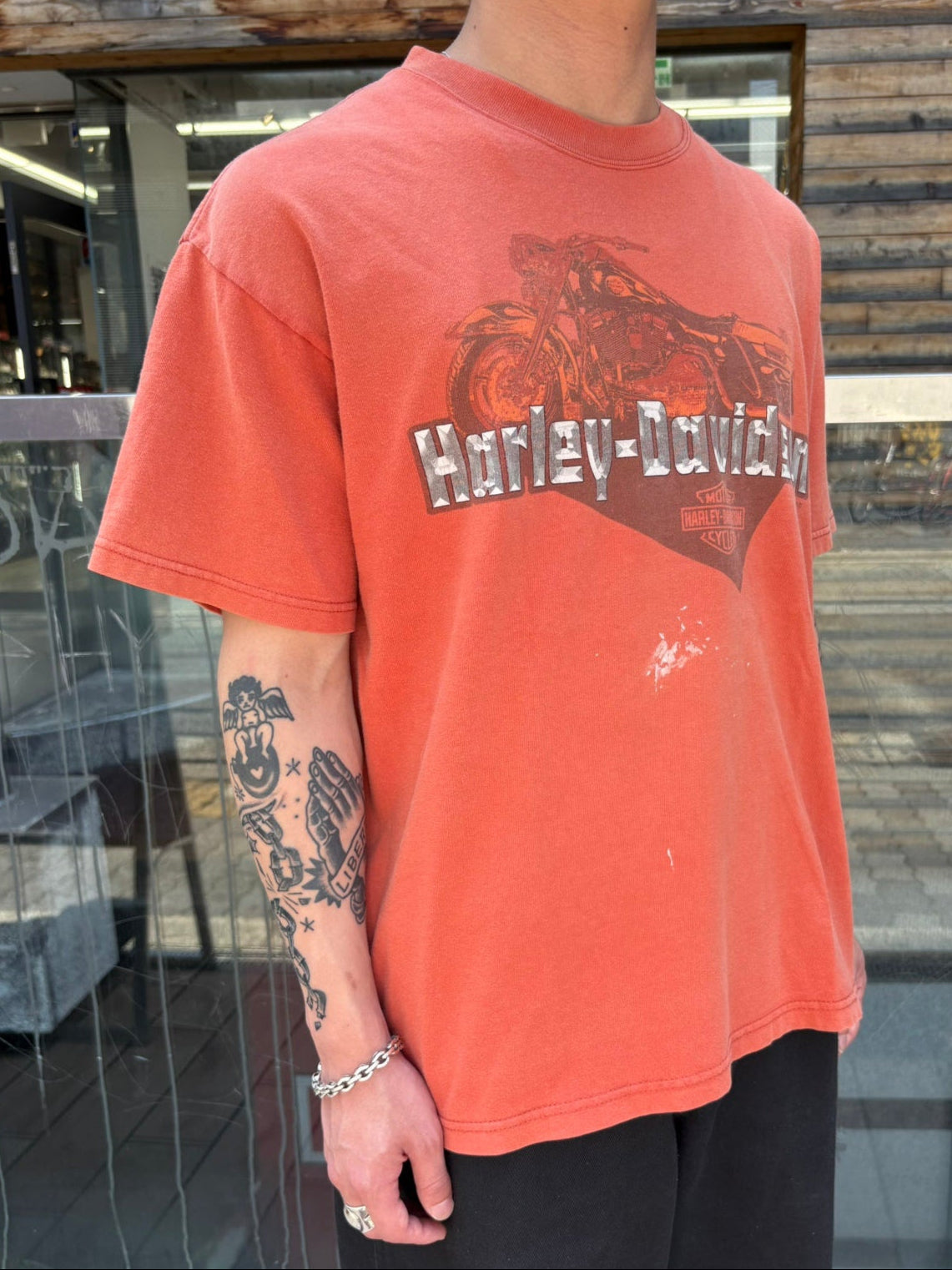 00's HARLEY-DAVIDSON「Space Coast Florida」USA製 ハーレーTシャツ