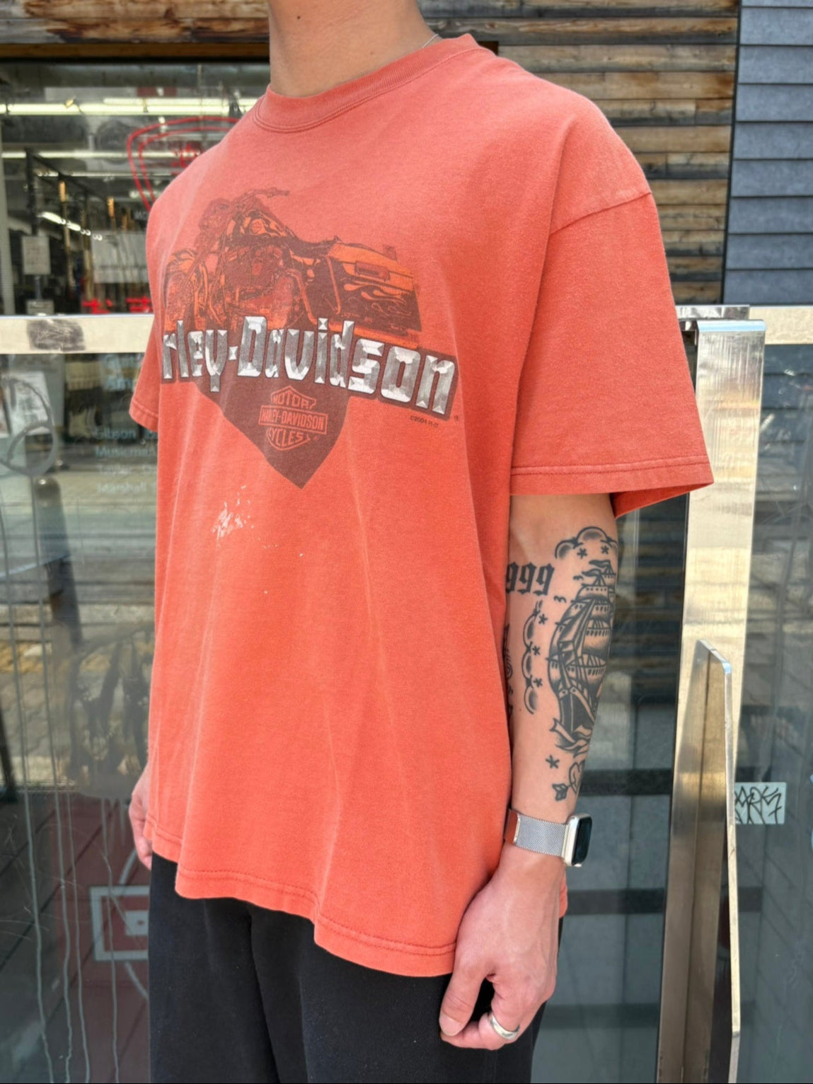 00's HARLEY-DAVIDSON「Space Coast Florida」USA製 ハーレーTシャツ