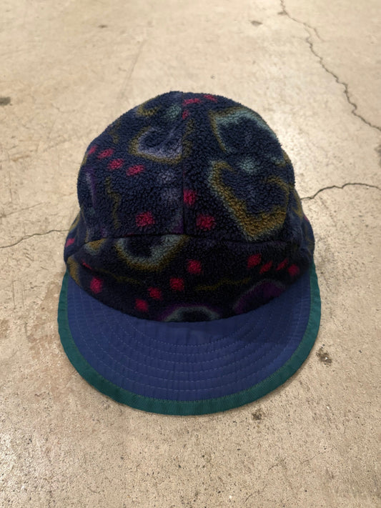 90's PATAGONIA「Winter Duckbill Cap」総柄 USA製 フリースキャップ