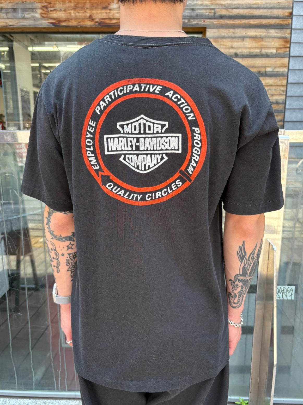 90's HARLEY-DAVIDSON「EMPLOYEE PARTICIPATIVE ACTION PROGRAM」USA製 ハーレーTシャツ